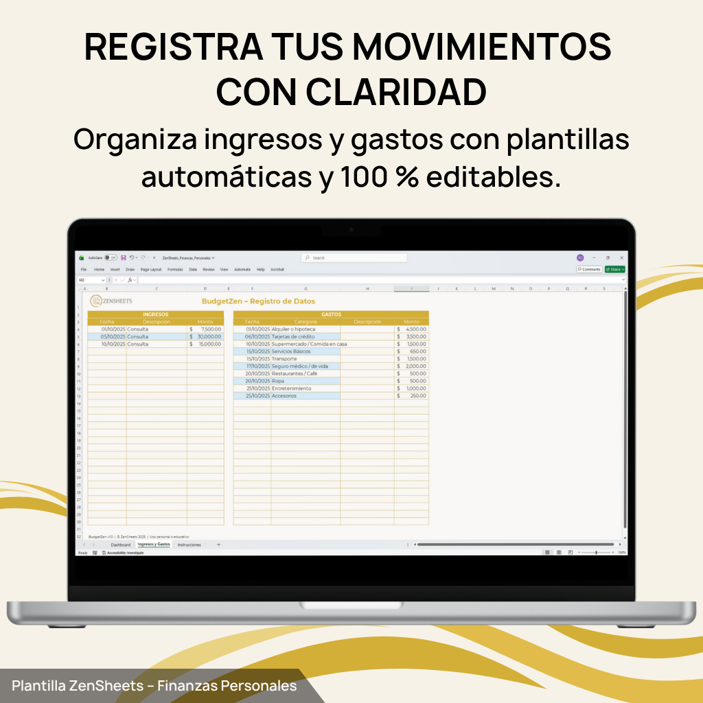 Plantilla de Finanzas Personales